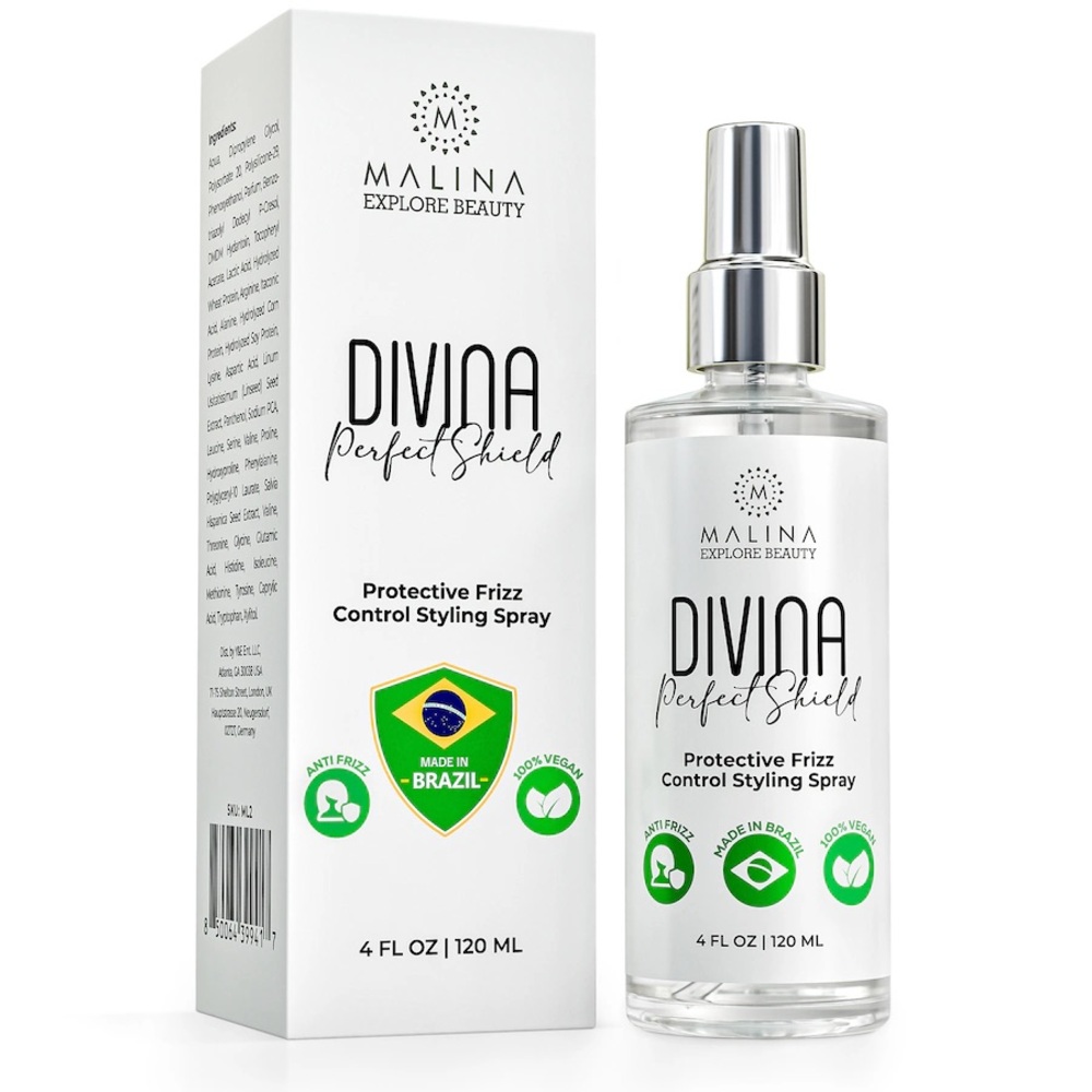 BNIB Malina Divina PerfectShield Protective Frizz Control Styling Spray